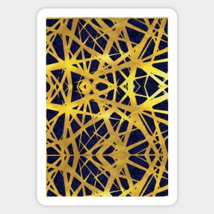 Gold and night pattern Sticker